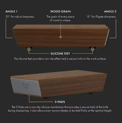 Homestarix™ Rolling Knife Sharpener Kit